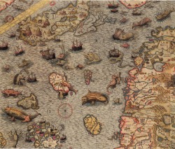 Olaus Magnus.Â Carta Marina (detail).Â 1572.