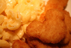  Macaroni &amp; Cheese + Disney Chicken Nuggets  