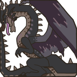 ask-a-deviljho:  Icons #13, 14, &amp; 15 The Fatalis Brethren Fatalis are legendary dragons said to have prowled these lands from the days of old. Many Skilled hunters have sought to challenge them, but none return. Monsters shrouded in mystery and fear.