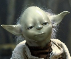 aerylon:  magiashley:  sailorbrazil: how i feel after exfoliating for 30 minutes i want to throw him onto the ground as hard as i can and watch shatter him into pieces fuck you ceramic yoda  botox i did