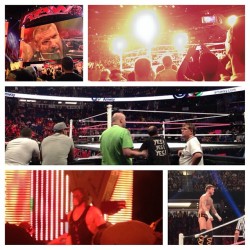 #tripleh #raw #Fire #Kane #cmpunk #myview #ringside #bigscreen #wwe #orlando #amwaycenter