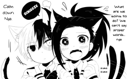 fantranslator: Hilo again everyone! (=^･ω･^=) This is just a little Todomomo pic I wanted to translate. I’ll promise to get some more Todomomo and other pairings done! But still enjoy!  As always, please visit the original artist and follow/bookmark