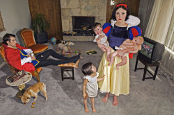 Asylum-Art:artist Dina Goldstein Shows What Disney Princesses’ Happily-Ever-Afters