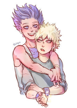 stulgoz: Anon said: For the bnha rarepairs could you do bakugou and shinsou cuddling?    I did try to draw the cuddling but my hand didn’t want to collaborate.  So I drew a bothered Bakugou on the verge of fighting someone for talking sh*it about Shinsou.