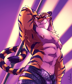 catsudon:  Stupid sexy Zootopia strip dan– I mean backup dancing tiger (ಥ◡ಥ)  