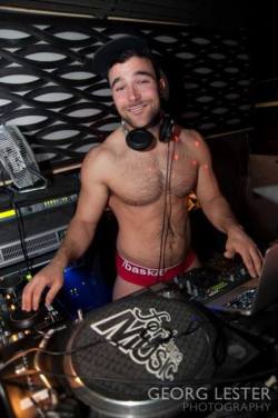 oofahpapa:  fleshbank:  One-set re-jag of DJ and exhibitionist Brian Maier. What is is with these hot-as-fuck DJs? My secret fantasy is to be in a room with a video camera as Brian and fellow DJ and stud muffin Dave Picard go at it hammer and tongs…