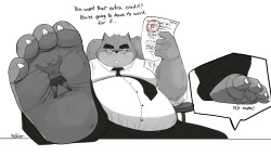 rodneybear:  Macro/micro version of the boss Squirrel, and also changed from boss to bara Squirrel teacher.   This might be a YCH if I decide on it. 