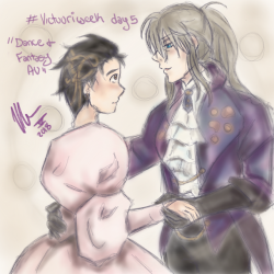 kimori1024:  @victuuri-week day 5  Prompts used Yuuri: Dance &amp; AU: Fantasy   Inspired by the ‘As The World Falls DOWN’ scene from Labyrinth when Sarah dances with the Goblin King.   There’s such a sad love Deep in your eyes a kind of pale jewel