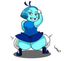 eyxxx: uncensoddrich2:   Can we consider her as wrong  or just right….. in the good places? Image made by BILLY-RX Colors by me    Remember that she is a gem, so she is genderless and no age….. just a rock.    Best booty of the week!~&lt;3 Dayum!