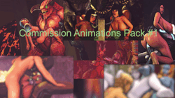 jujala:  Commission Animations Pack #1  Oh my god I have finally done it! Here is the first batch of Commission Animations that I have been working on the last two months on. More will follow this weekend or next week.  It took such a long time to have