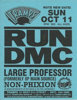Run-DMC, Large Professor &amp; Non Phixion @ Tramps - October 11, 1998  