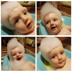 sofapizza:  tastefullyoffensive:  Baby Bubble Wigs [via]   