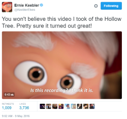 toytowns:  grawly:  I usually don’t give a shit about brand accounts but Keebler’s is really nice because its basically their mascot trying to figure out how technology works and it’s super sweet.  he’s an old little man elf and this warms my