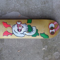 Bottom of one of the skateboard decks that I have available.