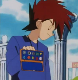 espeonprincess:So I’ve been using the first season of pokemon as background noise while i work. The biggest mystery still is the Gary Having Ten Badges legend, one that I’ve been chipping away with in my rewatching.For the uninformed heres the deal: