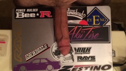 terrorhobo: Finally covered my laptop with my interests&hellip;fu-huck me 