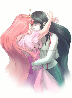 afterlaughtersart-deactivated20: I happened to see those official Bubbline drawings by Natasha Allegri  and felt like to doodle something about it..(art by afterlaughtersart )