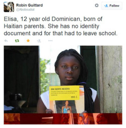 yemme:    This is what’s happening in the #DominicanRepublic.  This island is using black skin as a reason to deport Haitians &amp; Dominican born blacks of Haitian decent who can’t prove lineage after 1929.  Yes.. 1929!  That’s how far they