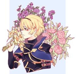 greeentii:  Leo + Flowers for lineart practice. I bet he’s a plant nerd!!! 