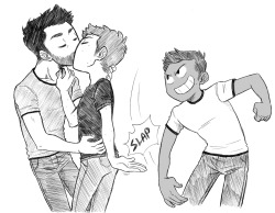 berry-muffin:  I saw this oc otp meme and it was either sterek or pynch and since I can’t draw TRC characters yet, sterek it is. 