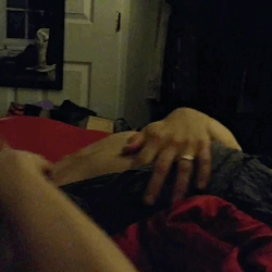 Playing with my boobs :D