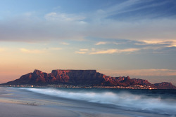 blvkmamba:  Sundown over Table Mountain, Cape Town by Exodus Travels - Reset your compass on Flickr.