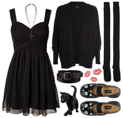 polyvore-gore:  Sweet Goth 