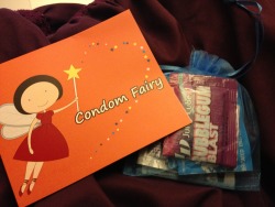 lesbian-through-life:  thosewhoshowup:  So my school has this thing called the “Condom Fairy”. You just go to the Student Health website and state your preferences. You can choose male and/or female condoms and weather or not you want lube. Then a