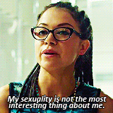  Cosima is our resident geek, but she’s not a typical geek. I think she’s like the coolest clone. 