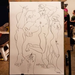 Figure drawing!  Approximately 22&quot;x30&quot;    #art #drawing #lifedrawing #figuredrawing #artistsontumblr #artistsoninstagram #graphite #livedrawing #nude