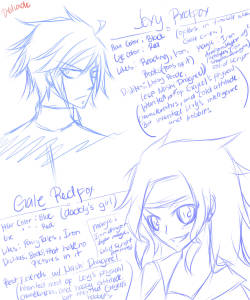 d-eliade:  How I pictured Gajeel x Levy kids… I cant think of better names.. so I’ll leave it like that lol 