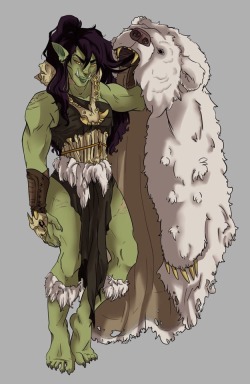 orcgirls:Evil is in the eye of the bearholder | Color by MissManyface on @deviantart