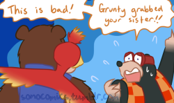 sonocomics:  Yet another fantastic point brought up in @pudgemouthjin’s Banjo Kazooie playthrough: why does Banjo have a picture of someone he doesn’t know in his house??Click HERE to check out more Nintendo comics, including more Banjo Kazooie! Click