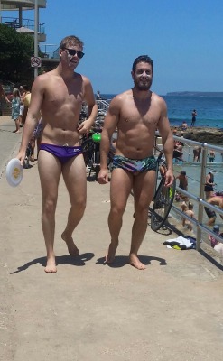tightgearguys:  Bondi Beach Blast of hotties!!!  See more of these at http://tightgearguys.tumblr.com/