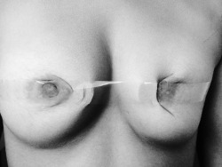 squealpiggiesqueal:  fuckpig had such pretty tits until Master started to deform them. After the sellotape binding came the beatingâ€¦ 