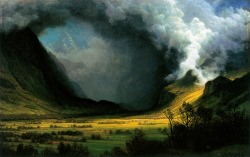 Albert Bierstadt.Â Storm in the Mountains.Â 1870.
