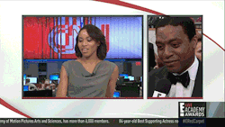 youknowyouwantsit:  yahooentertainment:  Chiwetel Ejiofor watches his sister, Zain Asher, give a special message to him on CNN  She is gorgeous 