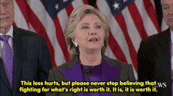 micdotcom:  Hillary Clinton sends a hopeful and gracious message in her concession speech 