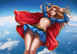 dandon-fuga: Supergirl ♥ ~~~ https://www.patreon.com/dandonfugahttps://gumroad.com/dandonfuga  cuuute