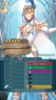 flamingopuuuunch:  “I am Cadros, the First King of Valla&quot; —made a FEH version of my interpretation of Cadros/リュウレイjust for fun