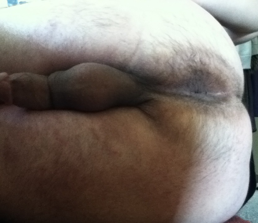 chubbyboot:  Dick, balls, ass and belly and nip