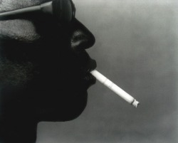 Cigarette, (from the series White Things), 1997 by René Pena