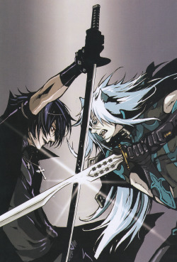 ayuuria:  Shiki v.s. Rai Image from Chayamachi Chiral WorksCredits to the original scanner Here’s my question to you all, fandom. Who would win? 