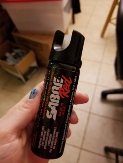 glitchyspecter:My dad got me some pepper spray, little did I know it was satan’s deodorant.