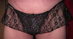 Black lace skirt thong, one of my all time favorites.