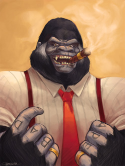 i really want to draw a badass gorilla for a long time x3 