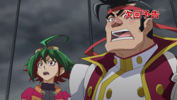 delusiondreamer:  Next week: Roger is (still) an asshole, Yuya seems to somehow magically be at a reasonable level of strength, Reira is united with his #1 brother, and the Council prove once again why someone needs to make them stop talking. 