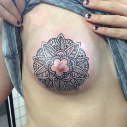 theheaviestplace:  luckybambina:  statevamps:  ngxxx:  Today I did a boob mandala. It ruled. I’d love to do more of these. Done at @goodlucktattoo  This is fucking rad and I want it on my blog. Nat is amazing.  Oh my god that’s amazing  I’m in love