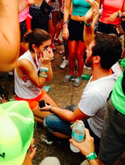 ravefaced:  Ultra 2014 marriage proposal.