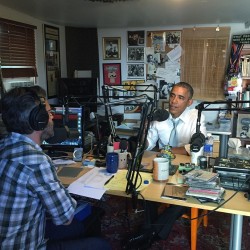 whitehouse:  President Obama. Marc Maron. In the garage. Listen to the podcast now.